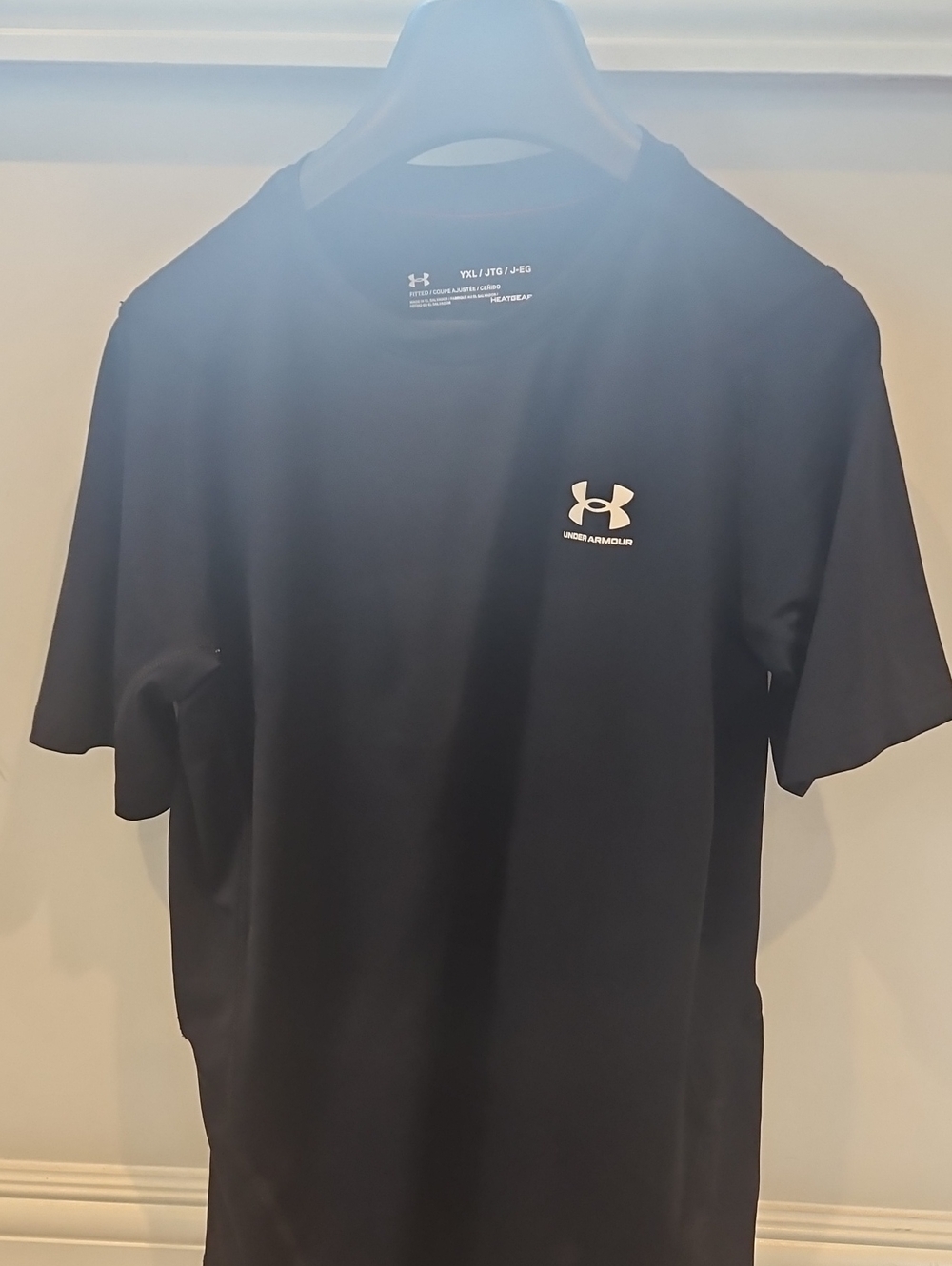 Under Armour Black Short Sleeve HeatGear Logo Tee